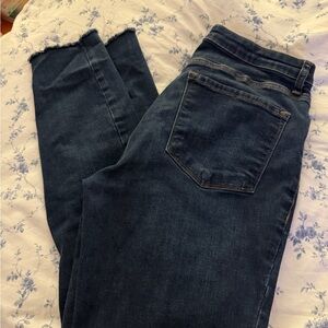 STS Blue Dark Indigo Skinny Jeans with Frayed Hem Ellie high rise